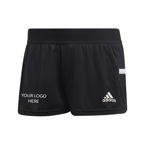 Adidas Womens Black Split Short-Blank Logo