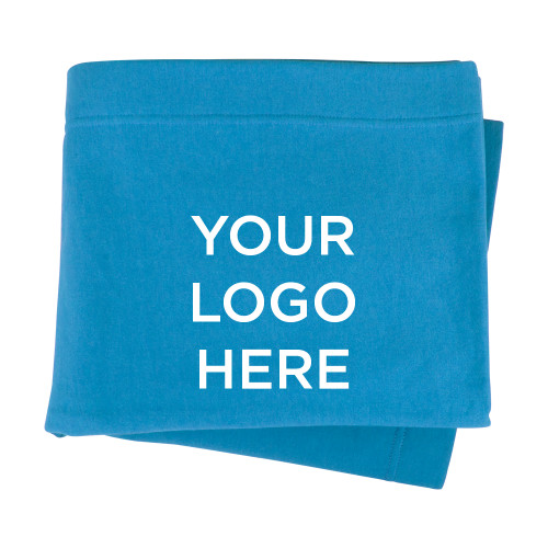 Light Blue Sweatshirt Blanket-Blank Logo