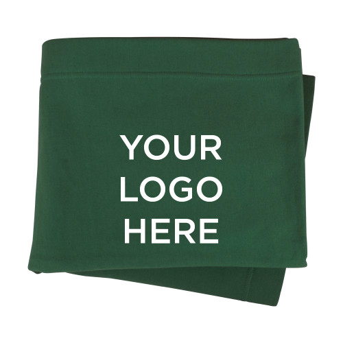 Dark Green Sweatshirt Blanket-Blank Logo