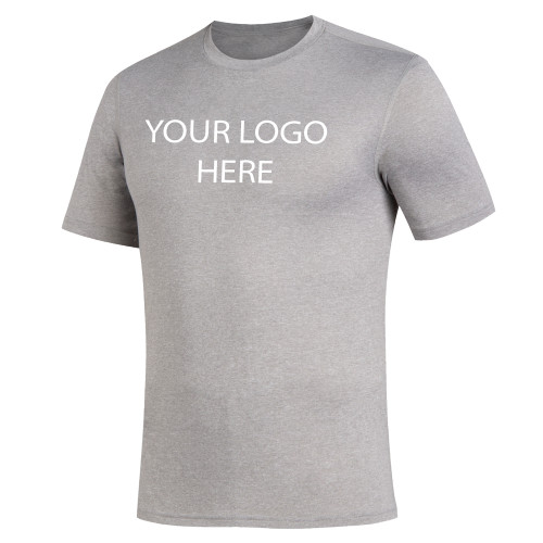 Adidas Medium Grey Heather Creator Performance Tee-Blank Logo