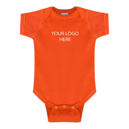 Orange Infant Onesie-Blank Logo