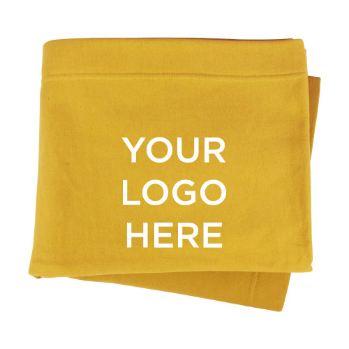 Gold Sweatshirt Blanket-Blank Logo