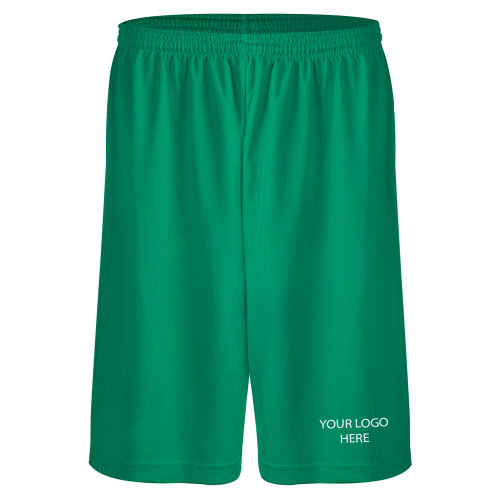 Kelly Green Performance Classic 9 Inch Short-Blank Logo