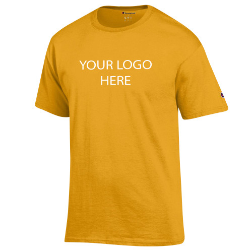 Champion Gold T Shirt-Blank Logo
