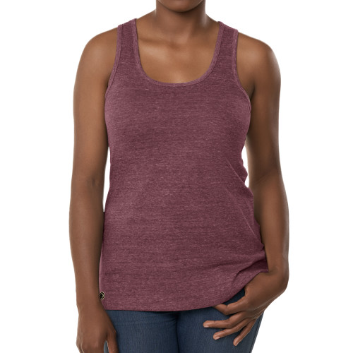 Fall Rush Ladies Maroon Tank-Blank Logo