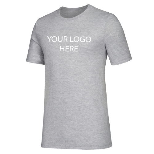 Adidas Medium Grey Heather Fresh Tee-Blank Logo