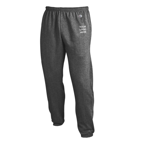 Champion Granite Banded Bottom Sweatpants-Blank Logo