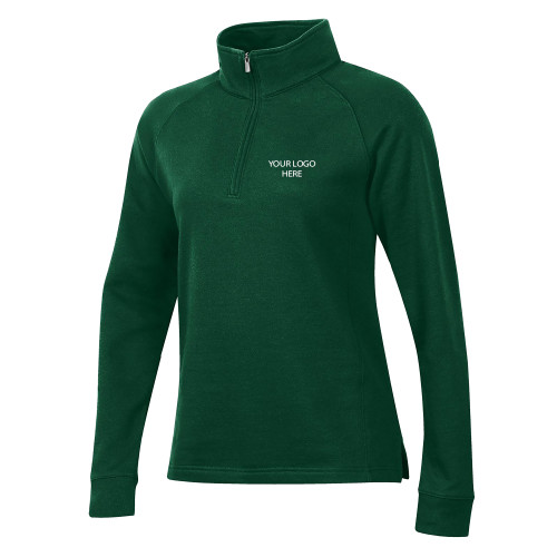 Gear Womens Field Green 1/4 Zip-Blank Logo