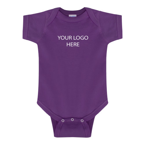 Purple Infant Onesie-Blank Logo