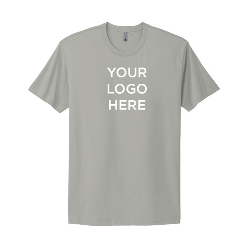 Next Level Unisex Light Grey Cotton Tee-Blank Logo