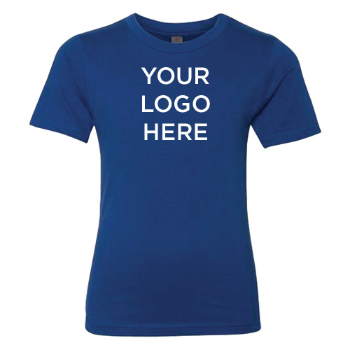 Next Level Youth Royal Cotton Tee-Blank Logo