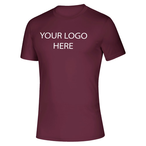 Adidas Maroon Creator Performance Tee-Blank Logo