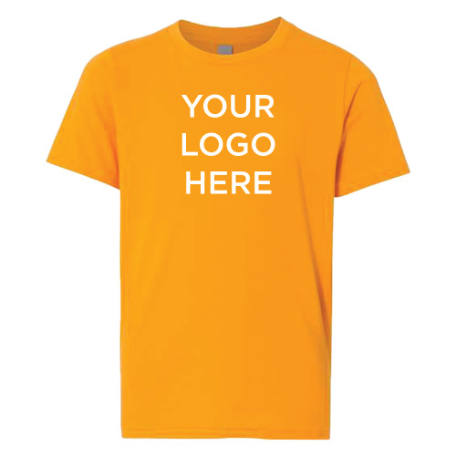 Next Level Youth Gold Cotton Tee-Blank Logo