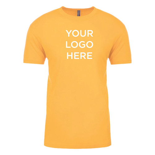 Next Level Unisex Gold Cotton Tee-Blank Logo