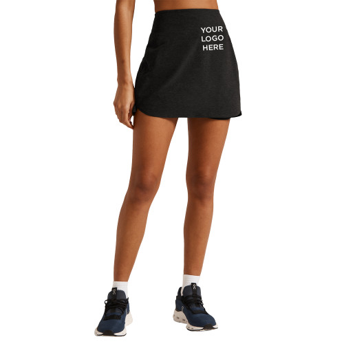 Beyond Yoga Womens Darkest Night Spacedye Movement Skirt -Blank Logo