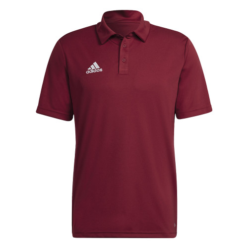 Adidas Burgundy Entrada  Polo-Blank Logo