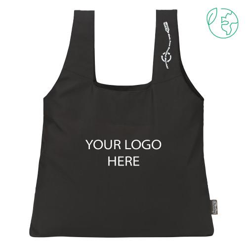 ChicoBag Black Original rePETe Tote-Blank Logo