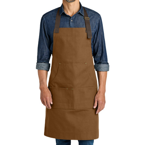 Duck Brown Signature Workwear Apron-Blank Logo