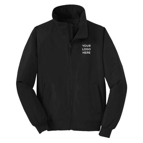 Black Charger Jacket-Blank Logo