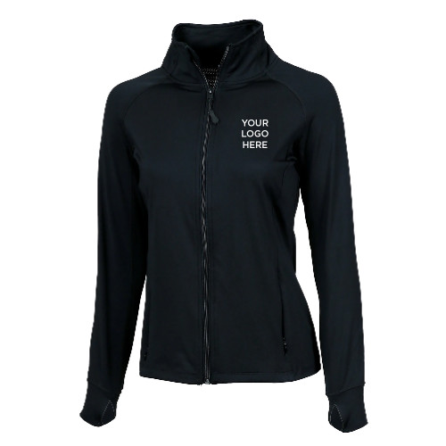 Boxercraft Womens Black Studio Jacket-Blank Logo
