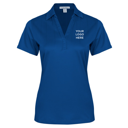 Womens Royal Performance Fine Jacquard Polo-Blank Logo