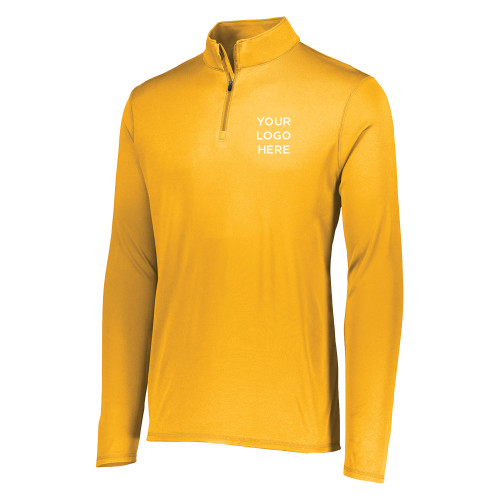Augusta Gold Sportswear Attain 1/4 Zip Pullover-Blank Logo