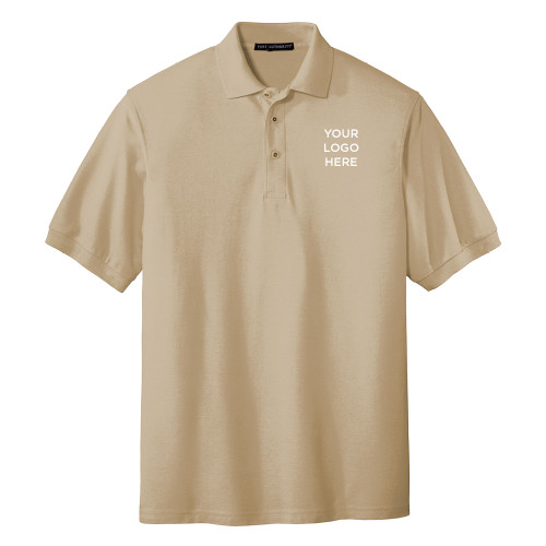 Stone Silk Touch Polo-Blank Logo