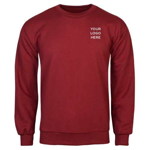 Cardinal Fleece Crew-Blank Logo