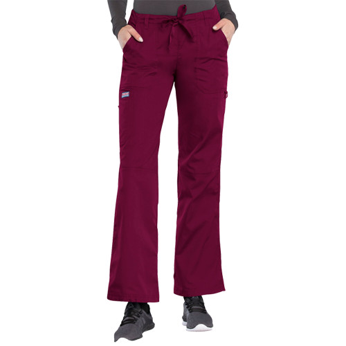Womens Wine WW Originals Scrub Pant BLANK-Blank Logo