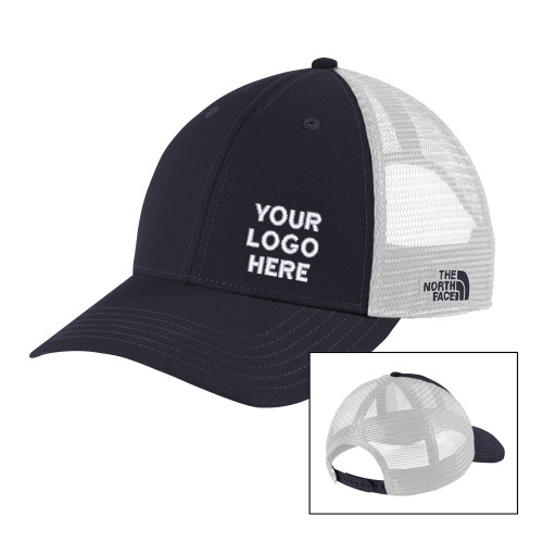 The North Face Navy/White Ultimate Trucker Hat-Blank Logo