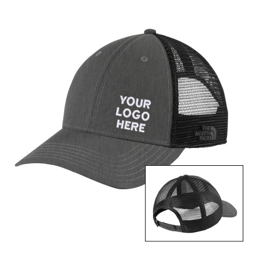 The North Face Grey Heather/Black Ultimate Trucker Hat-Blank Logo