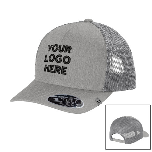 TravisMathew Light Grey Trucker Cap-Blank Logo
