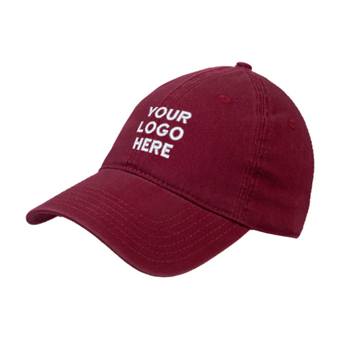Cardinal Unstructured Adjustable Low Profile Hat-Blank Logo