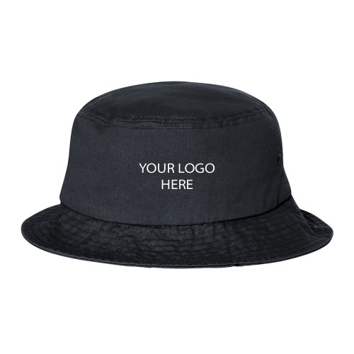 Sportsman Black Bucket Hat-Blank Logo