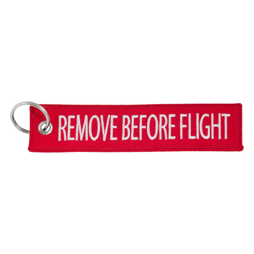 Remove Before Flight Red Key Tag-Blank Logo