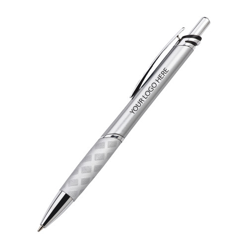 Andy Silver Ballpoint Pen-Blank Logo