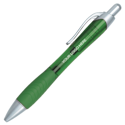 Metallic Mykonos Green Pen-Blank Logo