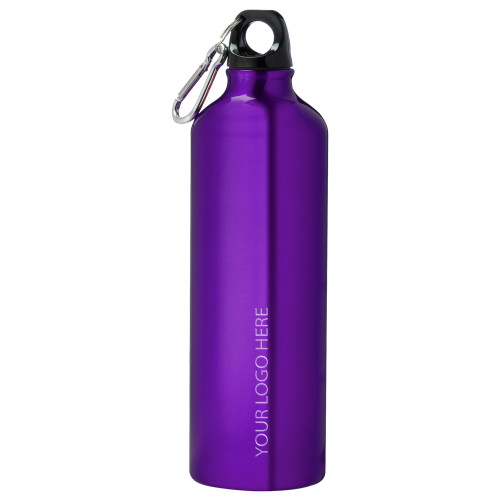 Venture Aluminum Purple Bike Bottle 26oz-Blank Logo Engraved