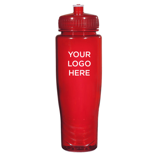 Spectrum Red Sport Bottle 28oz-Blank Logo