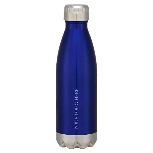 Swig Stainless Steel Blue Bottle 16oz-Blank Logo Engraved
