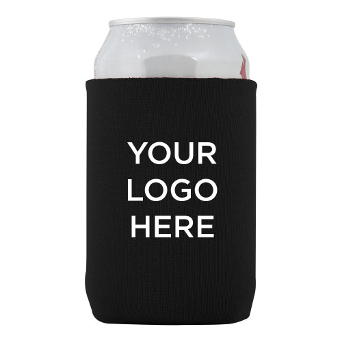 Neoprene Black Can Holder-Blank Logo
