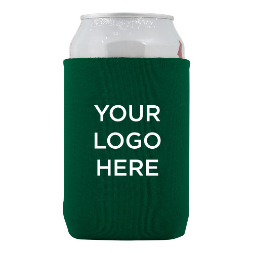 Neoprene Green Can Holder-Blank Logo