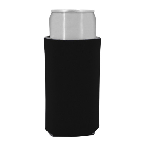 Slim Black Can Holder-Blank Logo