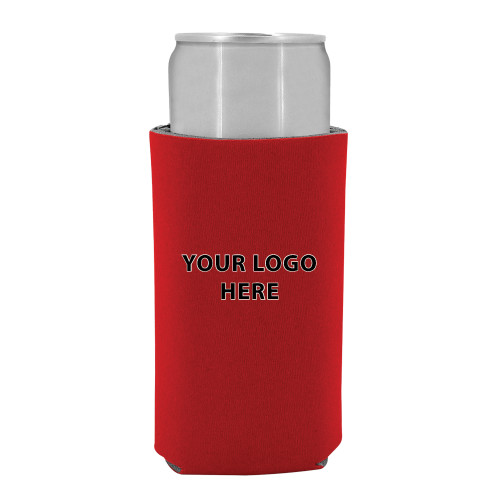 Slim Red Can Holder-Blank Logo