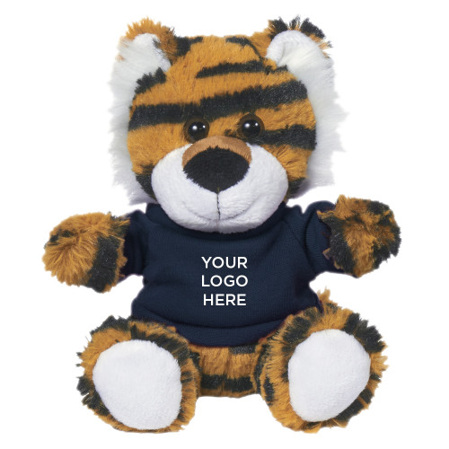 Plush 6 inch Terrific Tiger w/Navy Shirt-Blank Logo