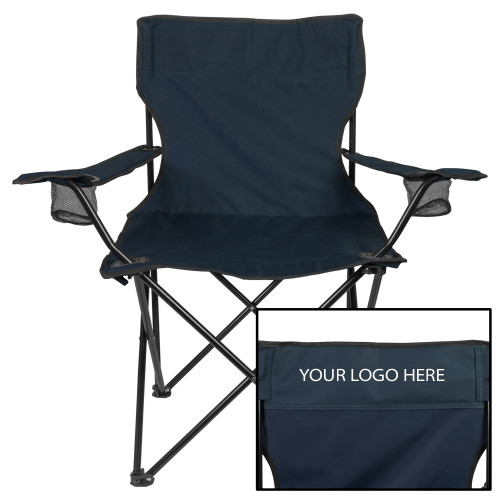 Deluxe Navy Captains Chair-Blank Logo