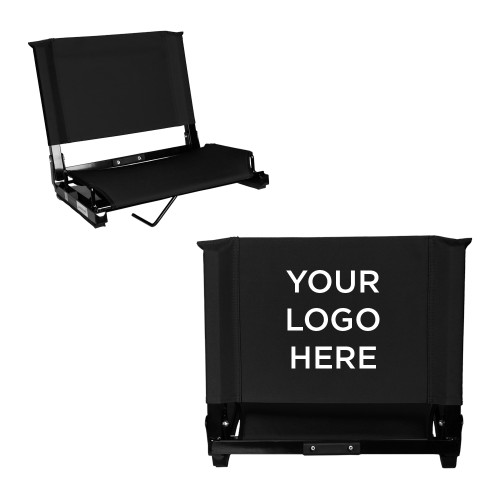 Stadium Chair Black-Blank Logo