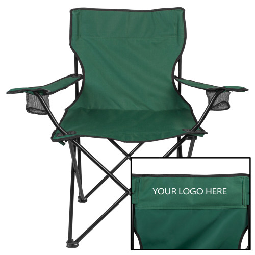Deluxe Green Captains Chair-Blank Logo