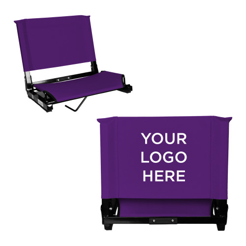 Stadium Chair Purple-Blank Logo