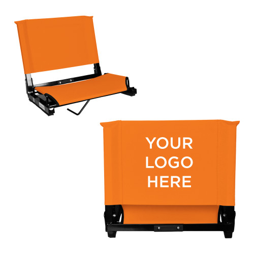 Stadium Chair Orange-Blank Logo